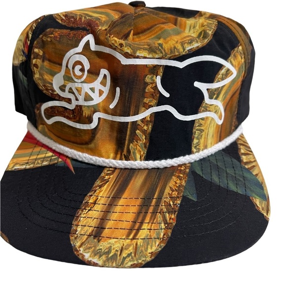 Icecream Other - NWT IceCream Space Trucker Hat Snap Back Black Gold